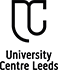 University Centre Leeds Logo Ceremonial Black